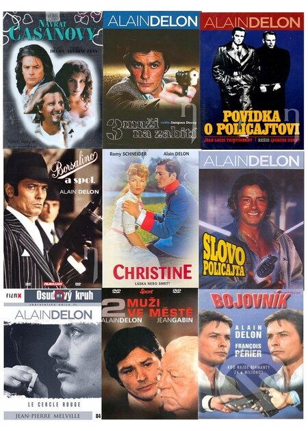 9 x Alain Delon-