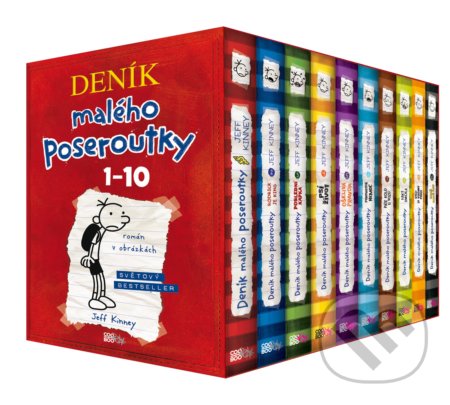 Deník malého poseroutky BOX 1-10-Jeff Kinney