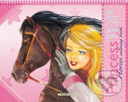 Horses coloring book-