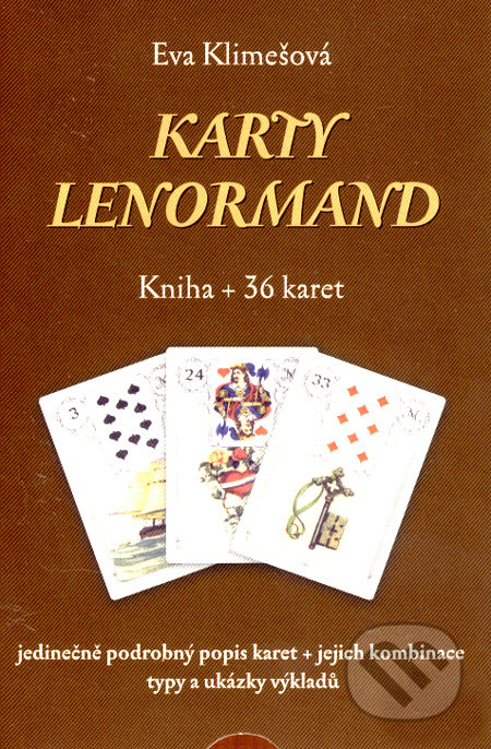 Karty Lenormand (kniha + 36 karet)-Eva Klimešová