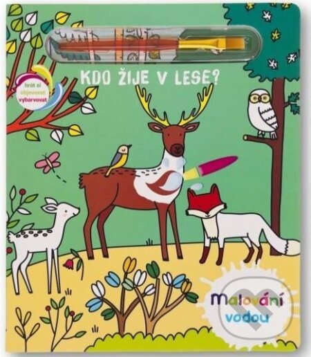Kdo žije v lese? - Malování vodou-