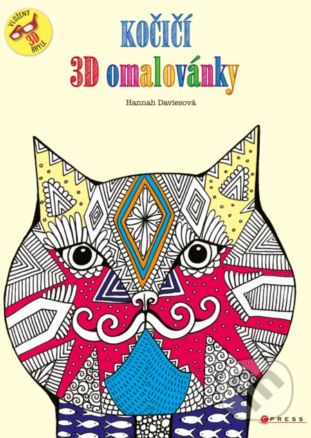 Kočičí 3D omalovánky-Hannah Davies