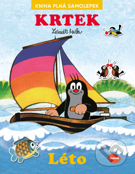 Krtek a léto - Kniha plná samolepek-Alena Viltová a Ema Potužníková