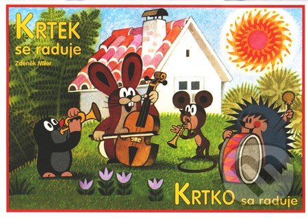 Krtek se raduje / Krtko sa raduje (vymaľovánka)-