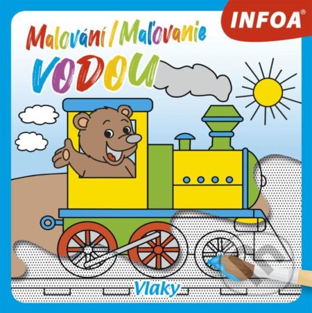 Malování / Maľovanie vodou - Vlaky-