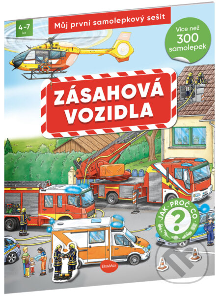 Můj první samolepkový sešit – Zásahová vozidlá-