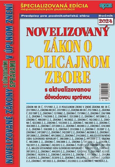 Novelizovaný Zákon o policajnom zbore-