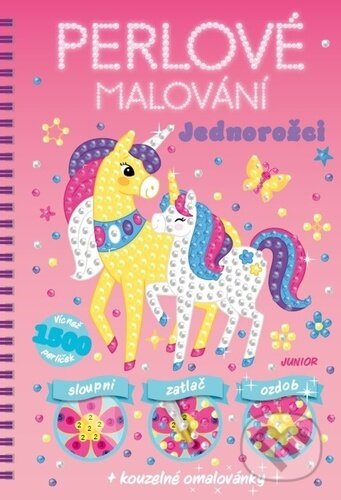 Perlové malování Jednorožci-