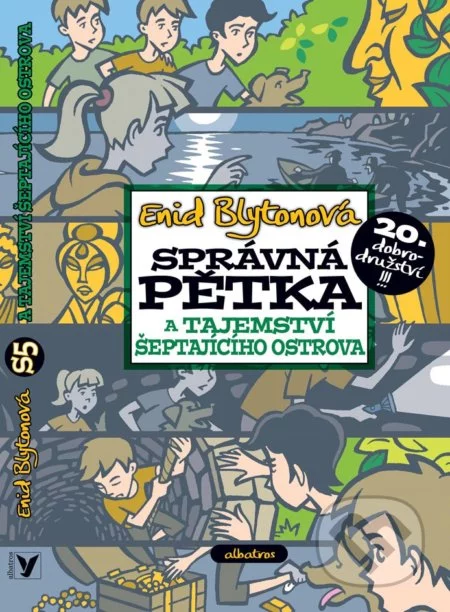 Správná pětka a tajemství Šeptajícího ostrova-Enid Blyton