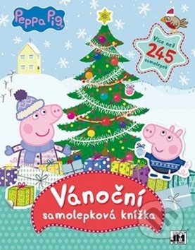 Vánoční samolepková knížka-