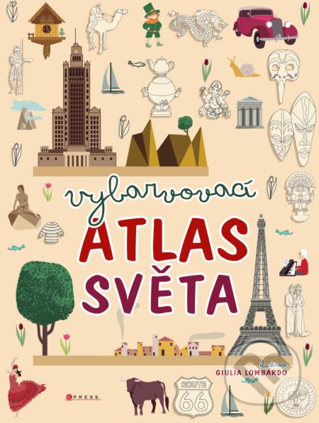 Vybarvovací atlas světa-