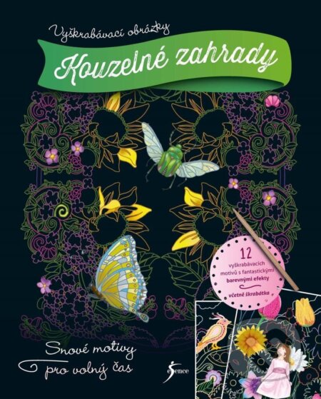 Vyškrabávací obrázky: Kouzelné zahrady-