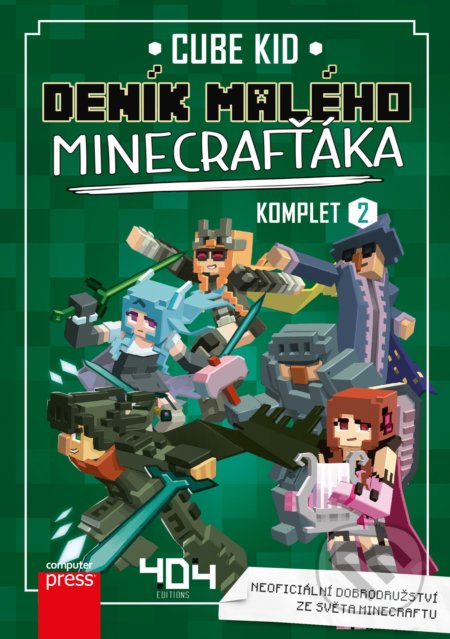 Deník malého Minecrafťáka - komplet 2-Cube Kid