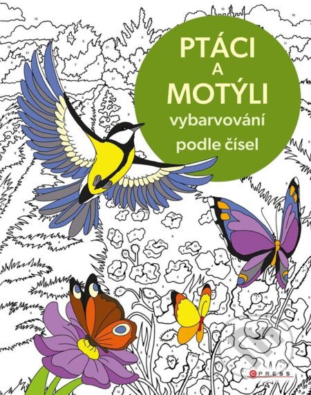 Vybarvování podle čísel: Ptáci a motýli-Autorský kolektiv