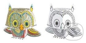 3D Sova k vymalování-