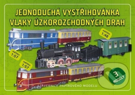 Jednoduchá vystřihovánka: vlaky úzkorozchodných drah-