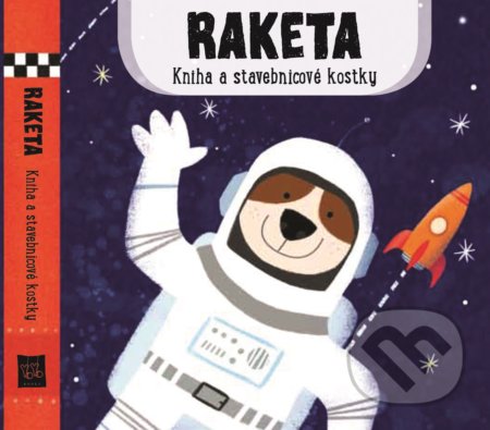 Kniha a stavebnicové kostky: Raketa-