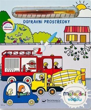 Malování vodou - Dopravní prostředky-