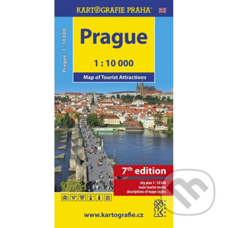 Prague - Map of Tourist Attractions /1:10 tis.-