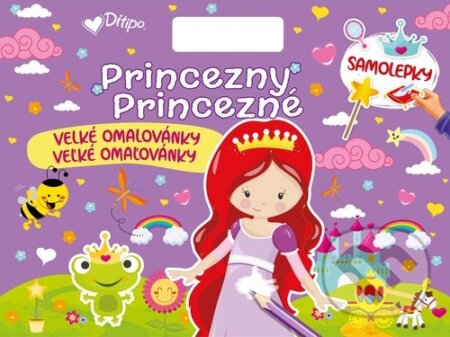 Princezny/Princezné Velké omalovánky-