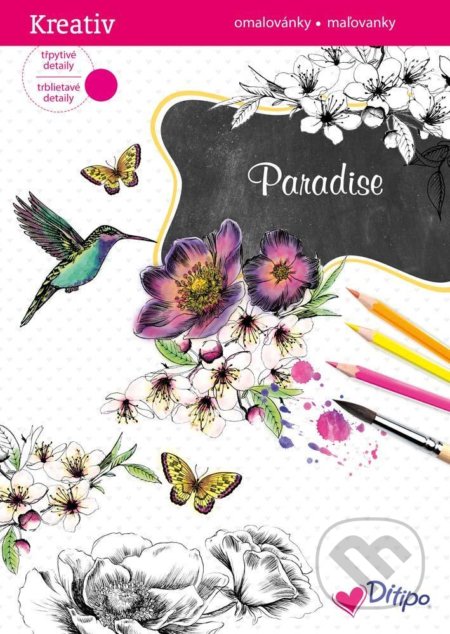 Třpytivé omalovánky - Paradise-
