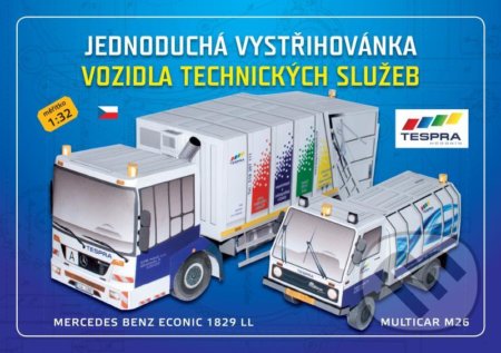 Vozidla technických služeb - Jednoduchá vystřihovánka-