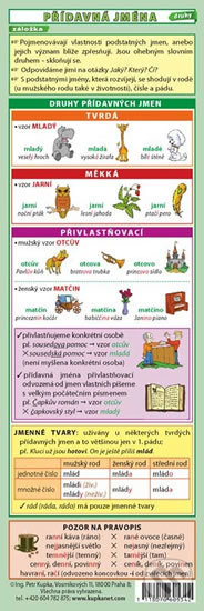 Záložka – Přídavná jména (druhy