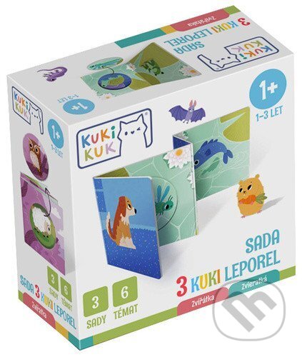 KukiKuk Sada 3 KUKI leporel Zvířátka-