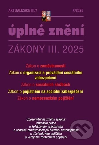 Aktualizace III/7 2025 - Zákon o zaměstnanosti