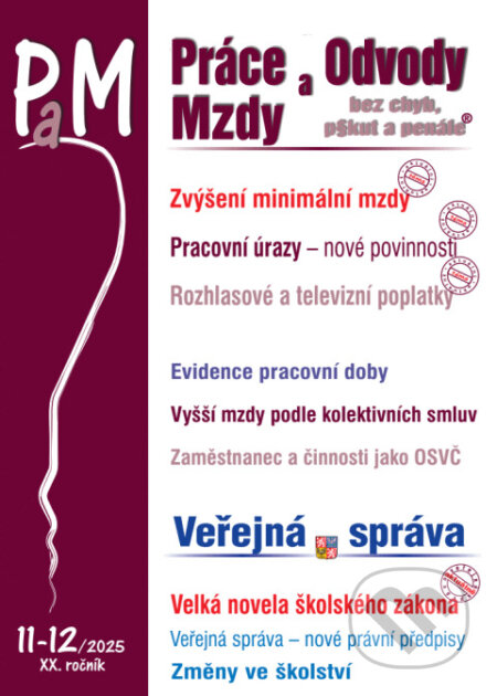 PaM 11-12 / 2025 - Minimální mzda od 1. ledna 2026-Ladislav Jouza