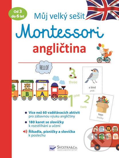 Můj velký sešit Montessori - angličtina-Lydie Barusseau