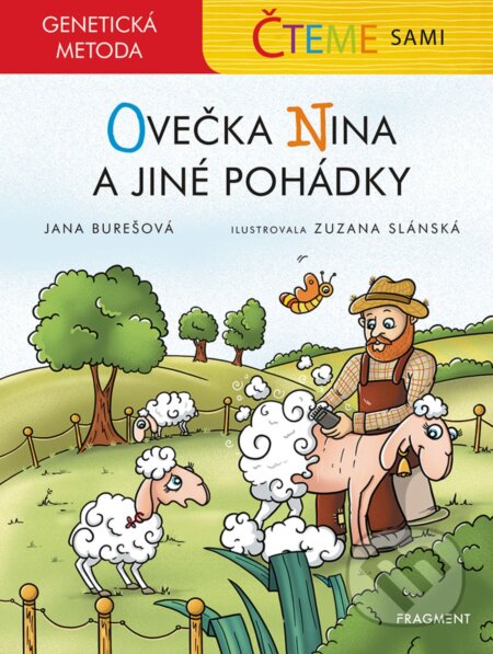 Čteme sami – genetická metoda - Ovečka Nina a jiné pohádky-Jana Burešová