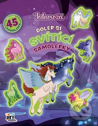 Dolep si svítící samolepky: Jednorožci-