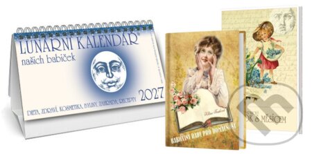 Kalendář 2027 Lunární + Babiččiny rady pro domácnost + Zahradnický rok s Měsícem-Klára Trnková