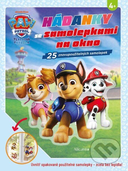 Tlapková patrola - Hádanky se samolepkami na okno-Autorský kolektiv